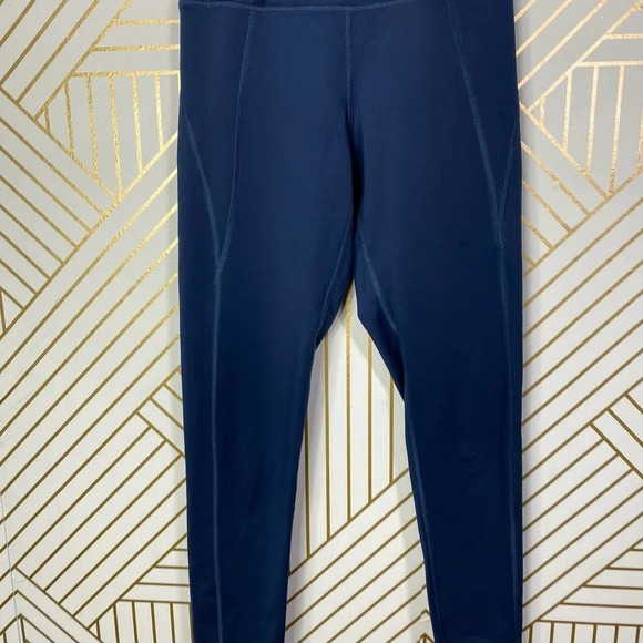 Girlfriend Collective Compressive High-Rise 7/8 Legging Midnight Blue Size US XS - Picture 9 of 12